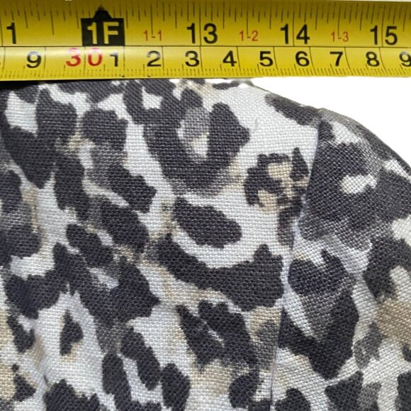 Joie Mehira B Linen Animal Leopard print Blazer - Picture 13 of 16